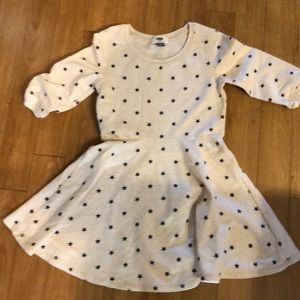 Old Navy White Dress with Black Stars